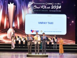 Dịch vụ VNPAY Taxi trên ứng dụng ngân hàng đạt top 10 Sao Khuê 2024