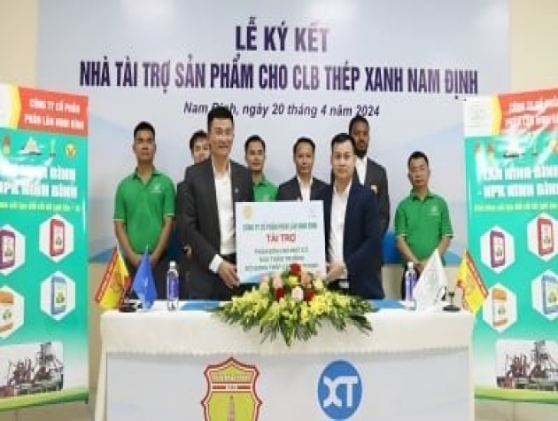 Thép Xanh Nam Định hợp tác với Phân lân Ninh Bình, Ocany và Venesto